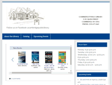 Tablet Screenshot of cambridge.sals.edu