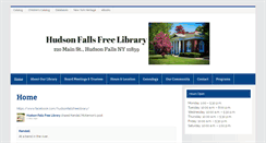 Desktop Screenshot of hudsonfalls.sals.edu